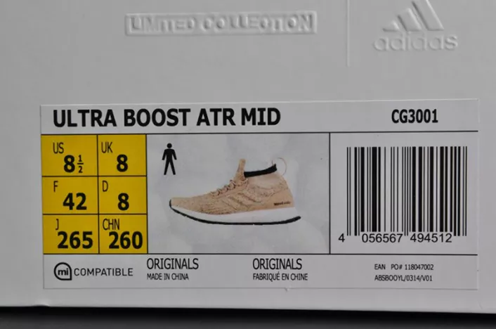 Adidas Ultra Boost ATR Mid Primeknit "Trace Khaki"  Mens CG3001 EasyMatch 1916