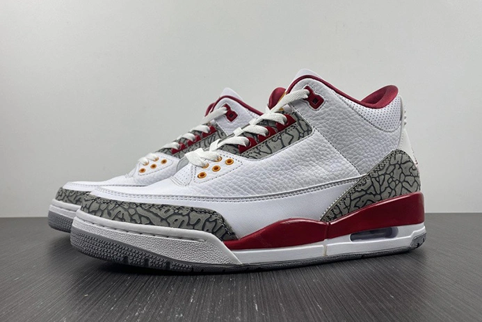 Soft 3597 Jordan 3 Retro Cardinal Red  CT8532- 401