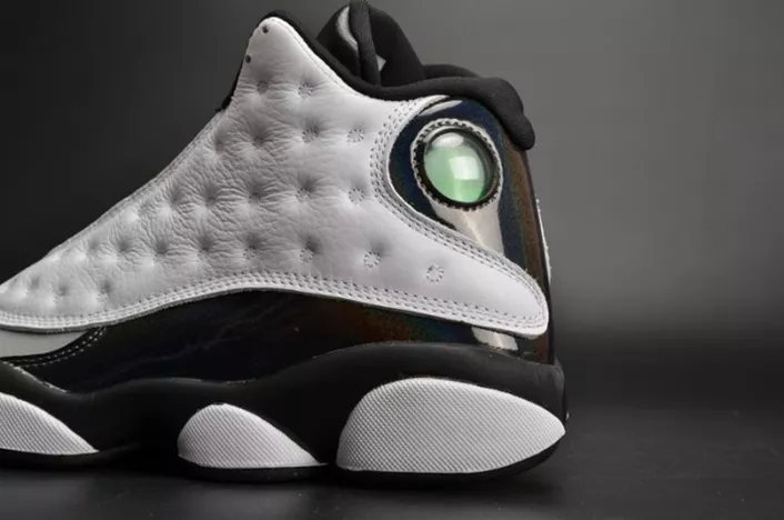 GoodFit 5985 Air Jordan 13 Retro “Barons Hologram” white grey mens 414571- 823