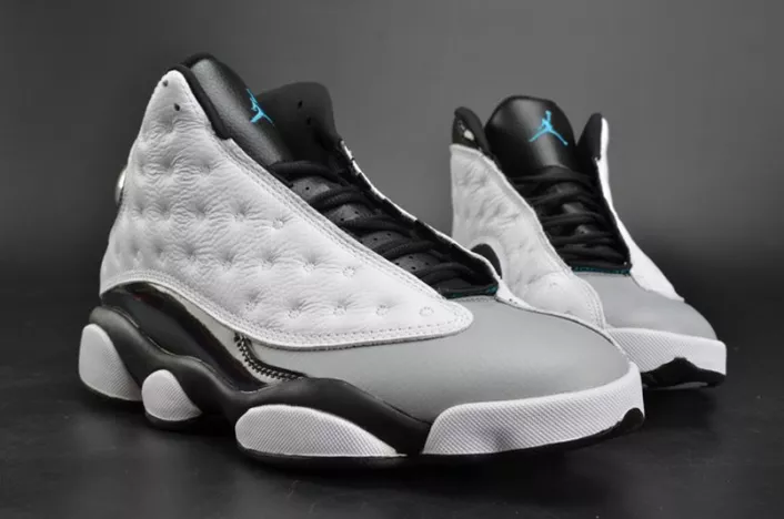 GoodFit 5985 Air Jordan 13 Retro “Barons Hologram” white grey mens 414571- 823