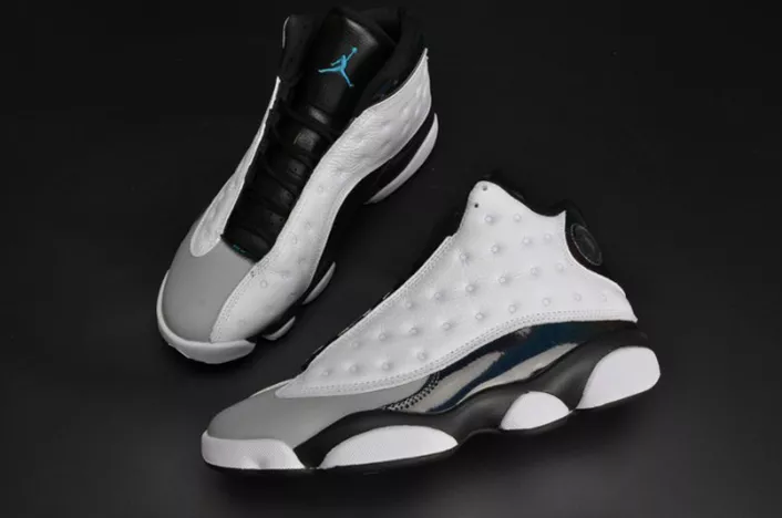 GoodFit 5985 Air Jordan 13 Retro “Barons Hologram” white grey mens 414571- 823