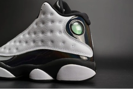 GoodFit 5985 Air Jordan 13 Retro “Barons Hologram” white grey mens 414571- 823