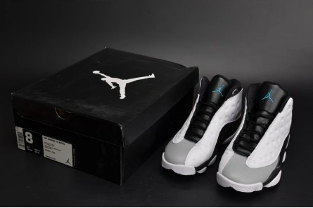 GoodFit 5985 Air Jordan 13 Retro “Barons Hologram” white grey mens 414571- 823