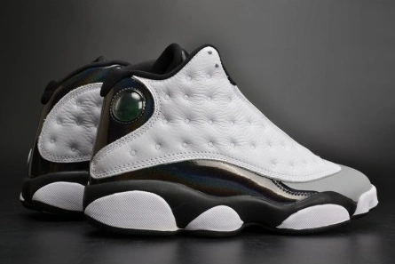 GoodFit 5985 Air Jordan 13 Retro “Barons Hologram” white grey mens 414571- 823