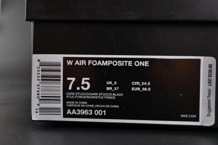 6025 Nike Air Foamposite One "Shine"  Dark Stucco  black  AA3963- Soft 1561
