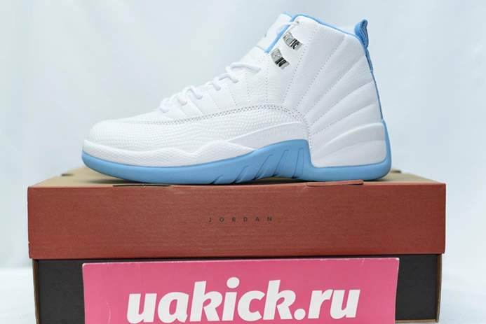 Trendy 7790 Jordan 12 Retro White University Blue (2004) (Women's)  308243- 746