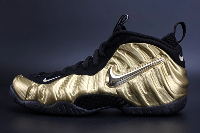 Refined Air Foamposite Pro "Metallic Gold" Black mens 624041-701 1546