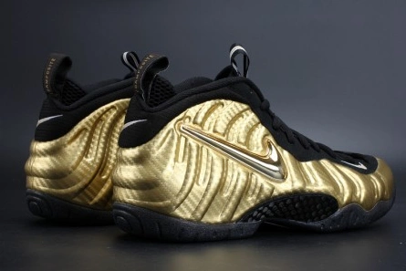 Refined Air Foamposite Pro "Metallic Gold" Black mens 624041-701 1546