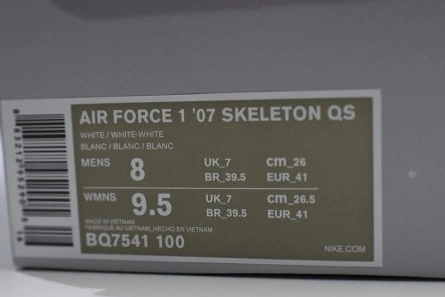 Cozy Air Force 1 Low Skeleton Halloween (2018) - BQ7541-100 1265