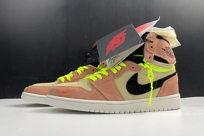 Air Jordan 1 High Switch Peach CW6576-800 Refined 200