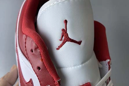 Bright Air Jordan 1 Low GYM RED GYM RED-WHITE 553558-611 231
