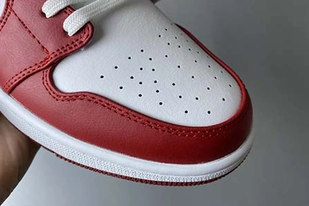 Bright Air Jordan 1 Low GYM RED GYM RED-WHITE 553558-611 231