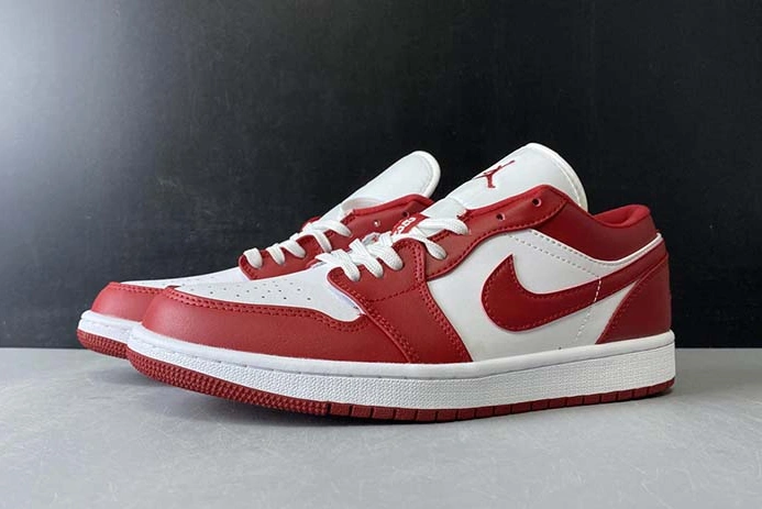 Bright Air Jordan 1 Low GYM RED GYM RED-WHITE 553558-611 231