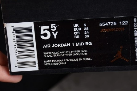 Air Jordan 1 Mid BG 'Hyper Jade' - Air Jordan - 554725-122 Sophisticated 276
