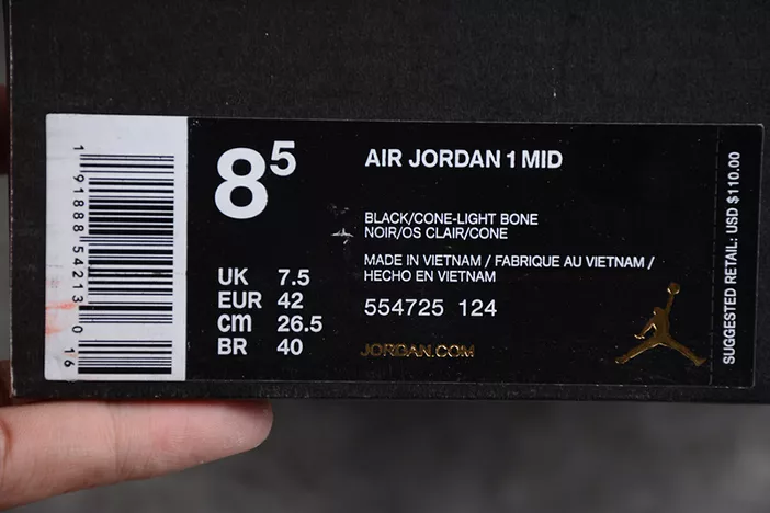 Air Jordan 1 Mid GS Comfortable 334