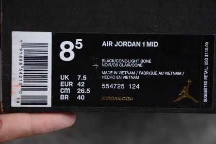 Air Jordan 1 Mid GS Comfortable 334