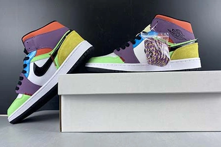 Elegant Air Jordan 1 Mid “Multicolor” CW1140 100 224