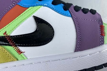 Elegant Air Jordan 1 Mid “Multicolor” CW1140 100 224