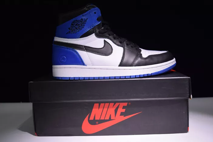 TopPick Air Jordan 1 Retro "Fragment" black sport royal-white mens 716371-040 319