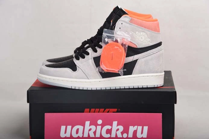 HighQuality Air Jordan 1 Retro High OG 'Grey Crimson' - Air Jordan - 555088-018 342