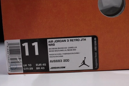 Air Jordan 3 JTH Bio Beige AV6683-200 Timeless 425