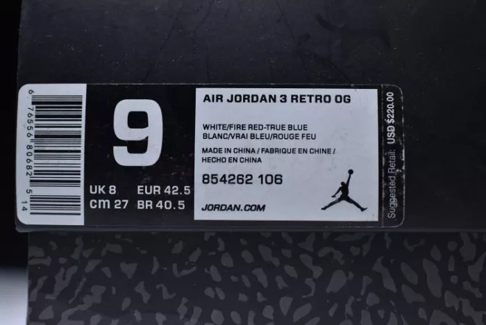 Durable Air Jordan 3 Retro True Blue Nike Air First Look 854262-106 435