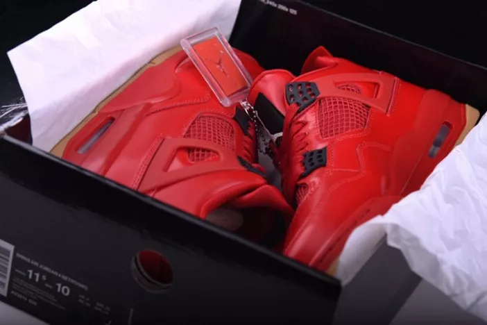 Air Jordan 4 Fire Red Gum Singles Day AV3914-600 Trendsetting 532