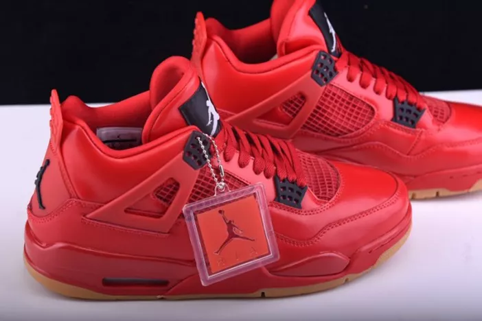 Air Jordan 4 Fire Red Gum Singles Day AV3914-600 Trendsetting 532