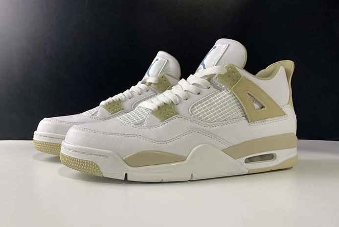 Classic Air Jordan 4 GS Linen 487724-118 528