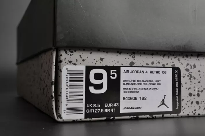 Air Jordan 4 OG “White Cement”  840606-192 EyeCatching 542