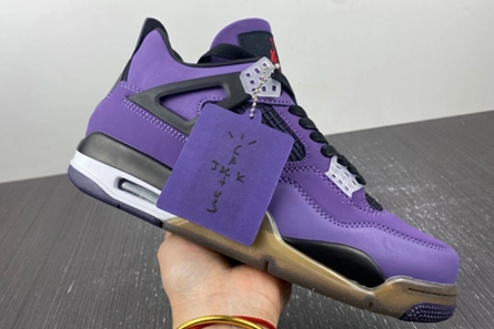 DailyWear Air Jordan 4 Retro purple dynasty TRAVIS SCOTT 766302 526