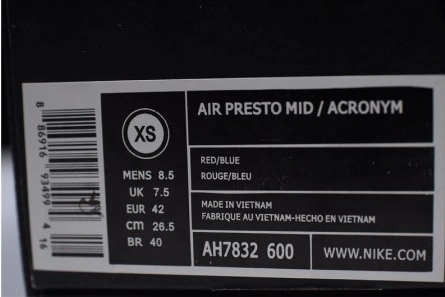 Bright Air Presto Mid acronym "acronym" - Nike - ah7832 600 1612