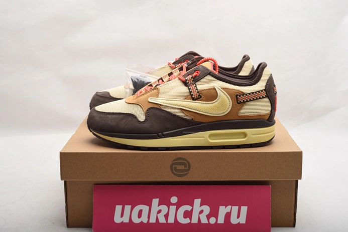 GoAnywhere 369 Nike Air Max 1 Travis Scott Cactus Jack Baroque Brown DO9392- 1304