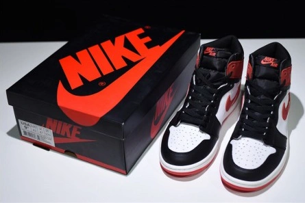 4091 Air Jordan 1 Retro Track Red 555088 - Bright 296