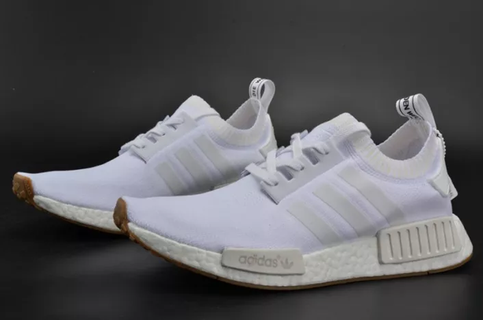 4128 ADIDAS NMD R1 "Gum Pack"  PRIMEKNIT WHITE  MENS BY BestValue 1838