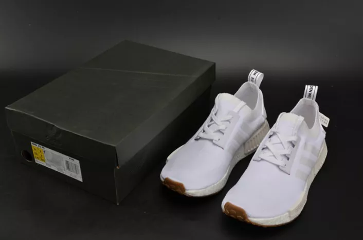 4128 ADIDAS NMD R1 "Gum Pack"  PRIMEKNIT WHITE  MENS BY BestValue 1838