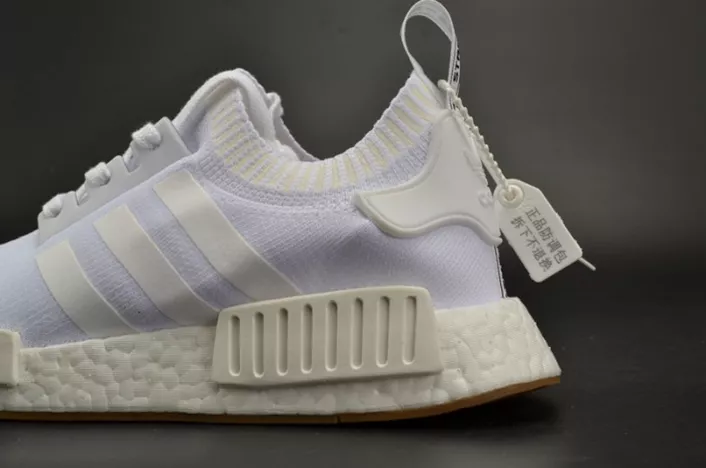 4128 ADIDAS NMD R1 "Gum Pack"  PRIMEKNIT WHITE  MENS BY BestValue 1838