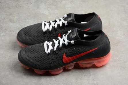 6109 NikeLab Air VaporMax Flyknit Black Big Red womens AA3859- StreetReady 1483