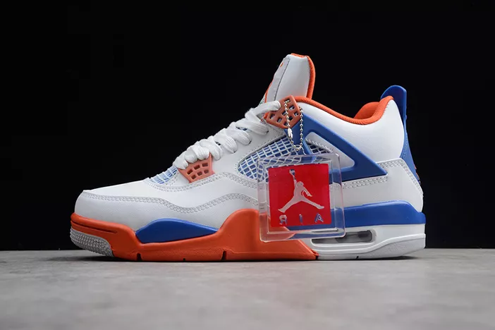 GoAnywhere 6606 Air Jordan 4 White Bright Crimson-Royal Blue 308497- 538