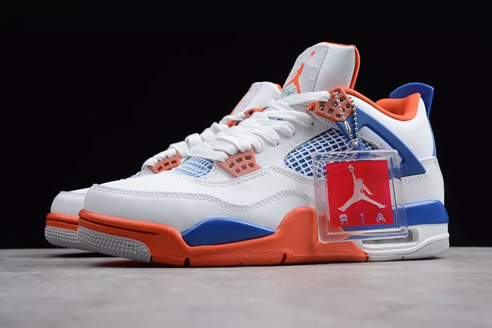 GoAnywhere 6606 Air Jordan 4 White Bright Crimson-Royal Blue 308497- 538