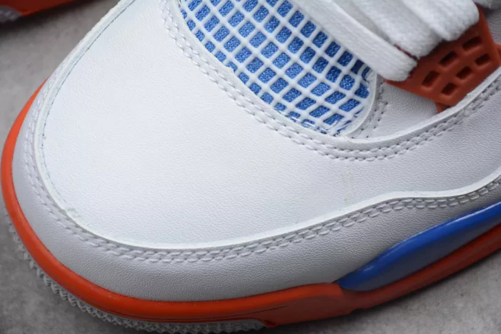 GoAnywhere 6606 Air Jordan 4 White Bright Crimson-Royal Blue 308497- 538