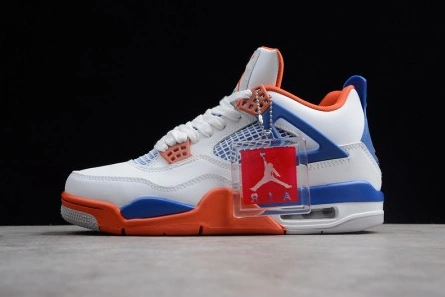GoAnywhere 6606 Air Jordan 4 White Bright Crimson-Royal Blue 308497- 538