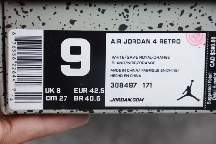 GoAnywhere 6606 Air Jordan 4 White Bright Crimson-Royal Blue 308497- 538