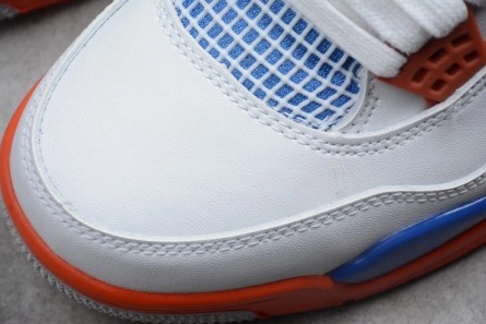 GoAnywhere 6606 Air Jordan 4 White Bright Crimson-Royal Blue 308497- 538