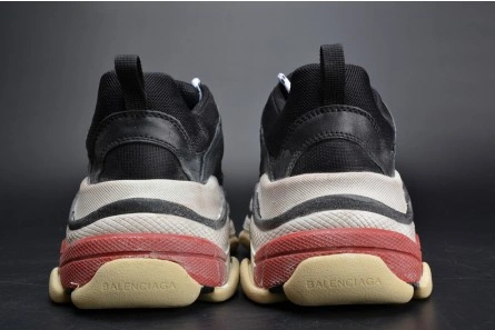 BALENCIAGA 17FW TRIPLE S TRAINER  BLACK  RED MENS W05M23972 HighQuality 2075