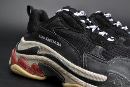 BALENCIAGA 17FW TRIPLE S TRAINER  BLACK  RED MENS W05M23972 HighQuality 2075