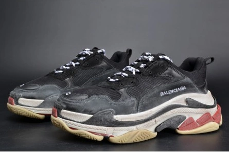 BALENCIAGA 17FW TRIPLE S TRAINER  BLACK  RED MENS W05M23972 HighQuality 2075