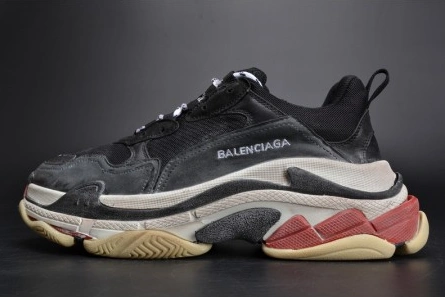 BALENCIAGA 17FW TRIPLE S TRAINER  BLACK  RED MENS W05M23972 HighQuality 2075
