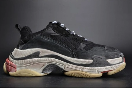 BALENCIAGA 17FW TRIPLE S TRAINER  BLACK  RED MENS W05M23972 HighQuality 2075