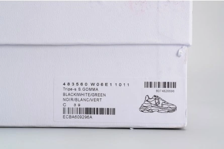 BALENCIAGA BLACK AND WHITE 17FW TRIPLE S 483560-W06E1-1011 Bright 2066